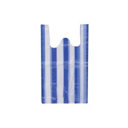 Ingvállas táska 280 x 500 mm 500 db/csomag kék-fehér csíkos Zacskó, tasak, táska Egyéb