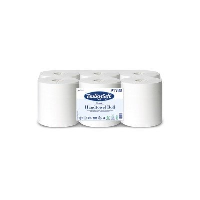 Ipari törlő 2 rétegű 250 m/tekercs 100 % cellulóz 6 tekercs/karton BulkySoft_97780 hófehér