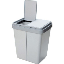 Szemetes kuka 2 x 25 literes műanyag szelektív DUO-BIN Papírkosár, szemetes Egyéb