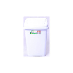 Szemetes kuka billenő fedéllel műanyag 5 literes fehér Papírkosár, szemetes Egyéb