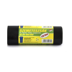 Szemeteszsák 110 liter 60 x 100 cm 25 mikron 10 db/tekercs fekete Szemeteszsák Egyéb