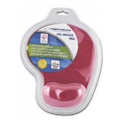 Egérpad csuklótámasszal, géltöltésű, Esperanza piros Egérpad Esperanza
