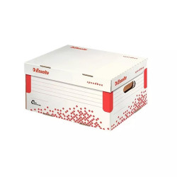 Archiváló konténer S méret újrahasznosított karton Esselte Speedbox fehér Archiválás Esselte
