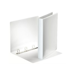 Gyűrűskönyv panorámás A4, 4cm, 4 gyűrű, D alakú, PP Esselte fehér Gyűrűskönyv Esselte