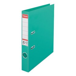 Iratrendező A4, 5cm, PP élvédő sínnel, Esselte Standard Vivida mentazöld Iratrendező Esselte