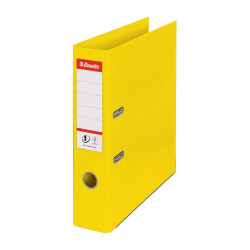 Iratrendező A4, 7,5cm, PP élvédő sínnel, Esselte Standard Vivida citromsárga Iratrendező Esselte