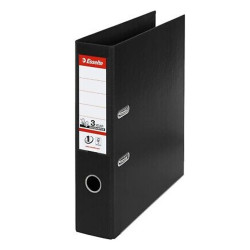 Iratrendező A4, 7,5cm, PP élvédő sínnel, Esselte Standard Vivida fekete Iratrendező Esselte