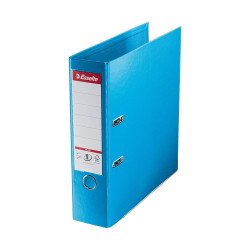 Iratrendező A4, 8cm, PP élvédő sínnel, Esselte Standard Plus Vivida kék Iratrendező Esselte