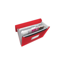 Irattartó mappa, harmonikamappa, A4, PP 6 rekeszes Esselte Vivida piros Harmónika irattartó Esselte