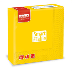 Szalvéta 2 rétegű 33 x 33 cm 50 lap/cs Fato Smart Table sárga_82623000 Szalvéták Fato