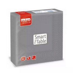 Szalvéta 2 rétegű 33 x 33 cm 50 lap/cs Fato Smart Table szürke_82623700 Szalvéták Fato