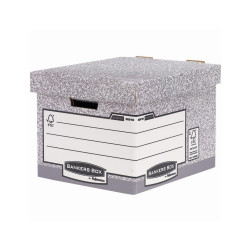 Archiváló konténer, karton, standard, Fellowes® Bankers Box System, 10 db/csomag, Archiválás Fellowes