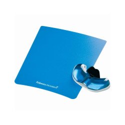 Tenyértámasz Fellowes® Health-V™ Crystal, kék Egérpad Fellowes