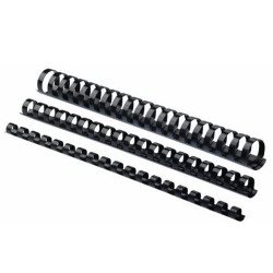 Spirál, műanyag, 32mm, 241-280lap, 50 db/doboz, Fellowes® fekete Kötészeti kellék Fellowes