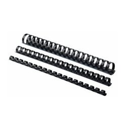 Spirál, műanyag, 51mm, 411-450lap, 50 db/doboz, Fellowes® fekete Kötészeti kellék Fellowes