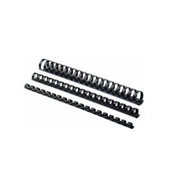 Spirál, műanyag, 8mm, 21-40lap, 100 db/doboz, Fellowes® fekete Kötészeti kellék Fellowes