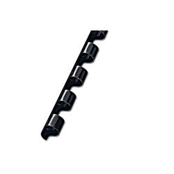 Spirál műanyag, 6mm, 100 db/doboz, Fornax fekete Kötészeti kellék Fornax