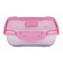 Ételtároló doboz 1 literes csatos és szelepes mikrós-fagyasztós_lányos színek