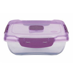 Ételtároló doboz 1 literes csatos és szelepes mikrós-fagyasztós_lányos színek Háztartási eszközök Il-pe