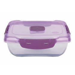 Ételtároló doboz 1 literes csatos és szelepes mikrós-fagyasztós_lányos színek Háztartási eszközök Il-pe
