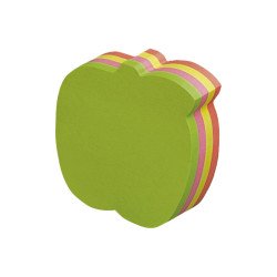 Jegyzettömb öntapadó, alma alakú, 70x70mm, 200lap, Info Notes Öntapadó jegyzettömb Info Notes