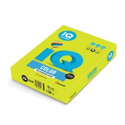 Másolópapír, színes, A4, 80g. IQ 500ív/csomag, neon zöld Másolópapír színes IQ