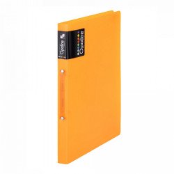 Gyűrűskönyv A4, 2 gyűrűs 2cm gerinc PP, Karton P+P Opaline narancs Gyűrűskönyv Karton
