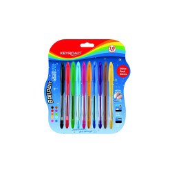 Golyóstoll 0,7 mm 10 db/bliszter Keyroad vegyes színek Golyóstoll Keyroad