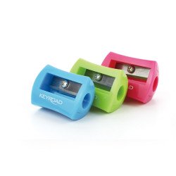 Hegyező 1 lyukú 3 db/bliszter Keyroad Cute vegyes színek Hegyező Keyroad