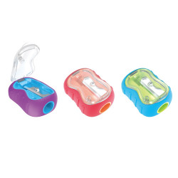 Hegyező 1 lyukú fedeles 2 db/bliszter Keyroad Seed vegyes színek Hegyező Keyroad