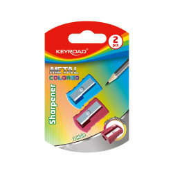Hegyező 1 lyukú fém 2 db/bliszter Keyroad Metal Colourful vegyes színek Hegyező Keyroad