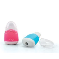 Hegyező 1 lyukú tartályos, radírral Keyroad Navy vegyes színek Hegyező Keyroad