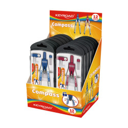 Körző betétes, fém pótbetéttel Keyroad Fast Track vegyes színek Körző és kelléke Keyroad
