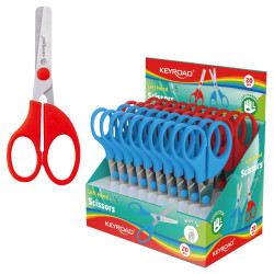 Olló balkezes 13 cm tompa fejű 20 db/display Keyroad Left-handed vegyes színek Ollók, kések Keyroad