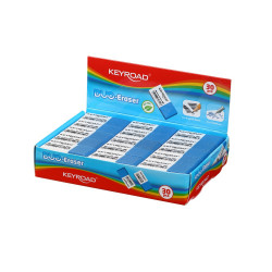 Radír, 30 db/display, Keyroad Duo, fehér-kék Radír Keyroad