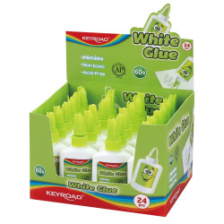 Ragasztó, folyékony 60 g, Keyroad fehér Ragasztó folyékony Keyroad