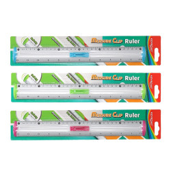 Vonalzó 30 cm, fém Keyroad Measure Clip vegyes színek Vonalzó, szögmérő Keyroad