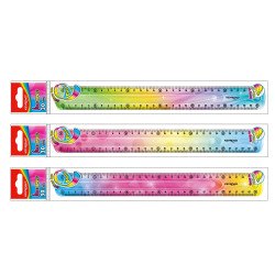 Vonalzó 30 cm, flexibilis Keyroad Flex Draw színátmenetes Vonalzó, szögmérő Keyroad