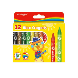 Zsírkréta készlet 11x100 mm 12 db/bliszter Keyroad Wax Crayon vegyes színek Kréta Keyroad