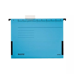 Függőmappa A4, karton oldaltzárt Leitz Alpha kék Függőmappa Leitz