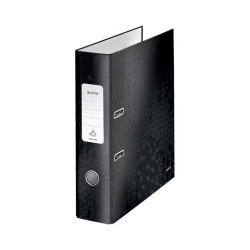 Iratrendező A4, 8cm, karton Leitz 180 Wow fekete Iratrendező Leitz