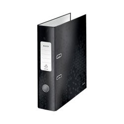 Iratrendező A4, 8cm, karton Leitz 180 Wow fekete Iratrendező Leitz