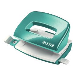 Lyukasztó 10lap fém testű mini Leitz Nexxt Wow jégkék Lyukasztó Leitz