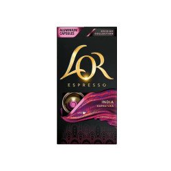 Kávékapszula, Nespresso kompatibilis LOR India 10 db/doboz Kapszulás kávék LOR