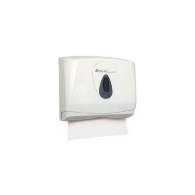 Adagoló hajtogatott kéztörlőhöz műanyag fehér Identity Merida