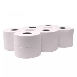 Toalettpapír 2 rétegű közületi átmérő: 23 cm 6 tekercs/karton Millena fehérített Toalettpapírok Millena