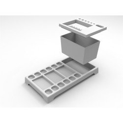 Festékkeverő paletta és ecsetmosó készlet, Nebulo Iskolai ecset és kelléke Nebulo