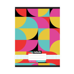 Füzet, A4, kockás, 87-32, L-Design minták, 12 db/csomag Nebulo Iskolai füzet Nebulo
