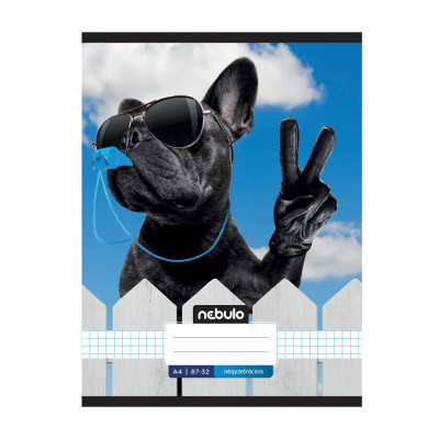 Füzet, A4, kockás, 87-32, Xtreme minták, 12 db/csomag Nebulo