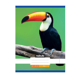 Füzet, A4, sima, 80-32, Állatos minták, 12 db/csomag Nebulo